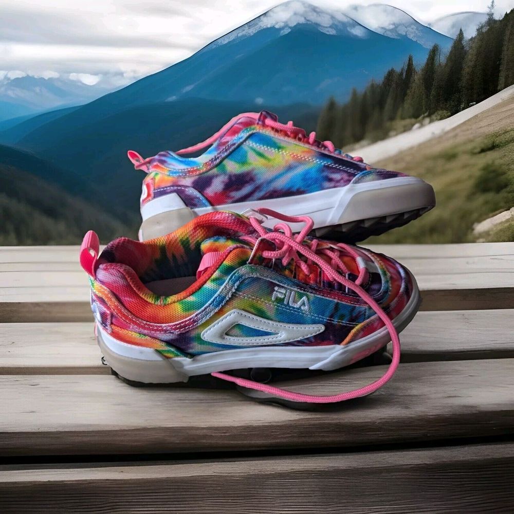 Fila Disruptor II Vulcanized Womens Pink Canvas Lifestyle Sneakers Shoes 5.5 Exc